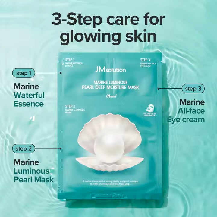 JMsolution JM Marine Luminous Pearl Deep Moisture 3 Step Mask (box of 10)