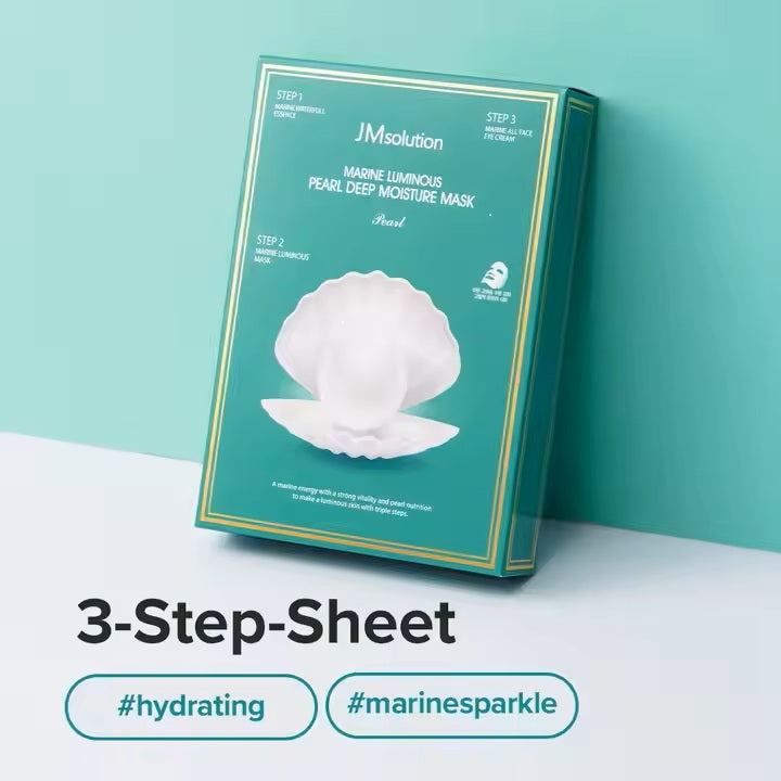 JMsolution JM Marine Luminous Pearl Deep Moisture 3 Step Mask (box of 10)