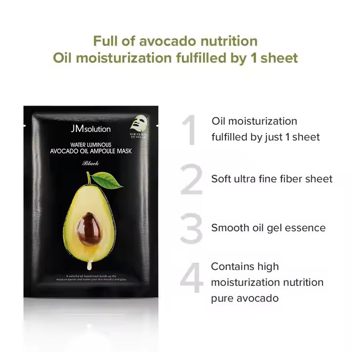 Water Luminous Avocado Oil Ampoule Mask (box of 10)